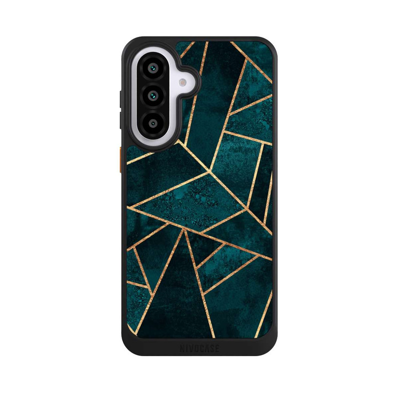 Galaxy A57 5G NIVOcore Tief Blaugrün Stein Gold Druck