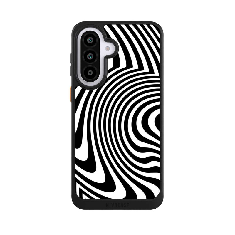 Galaxy A57 5G NIVOcore schwarz-weiße Wellen