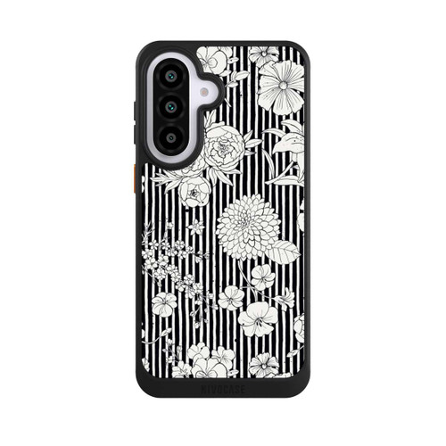 Samsung Galaxy A57 5G NIVOcore Fleurs et rayures noir et blanc