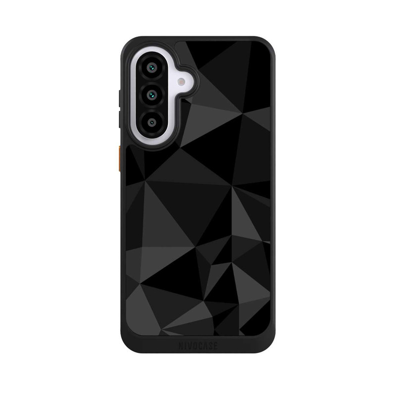 Galaxy A57 5G NIVOcore Polygon Pattern Black