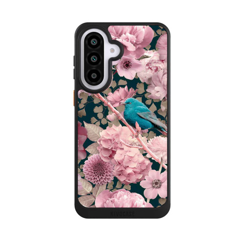 Samsung Galaxy A57 5G NIVOcore Spatzen im rosa Blumenmuster