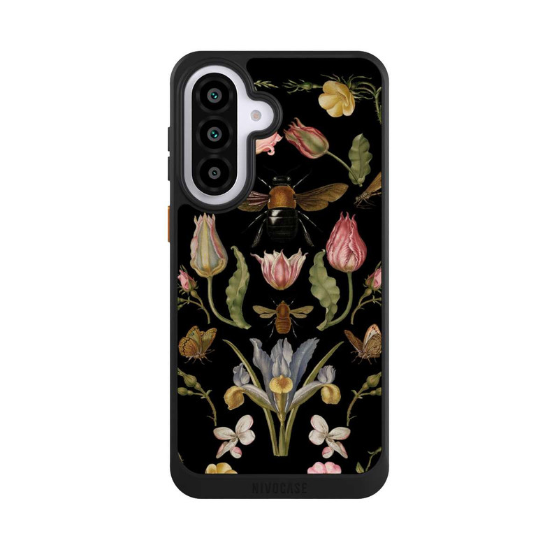 Galaxy A57 5G NIVOcore Wildblumen und Biene Schwarz
