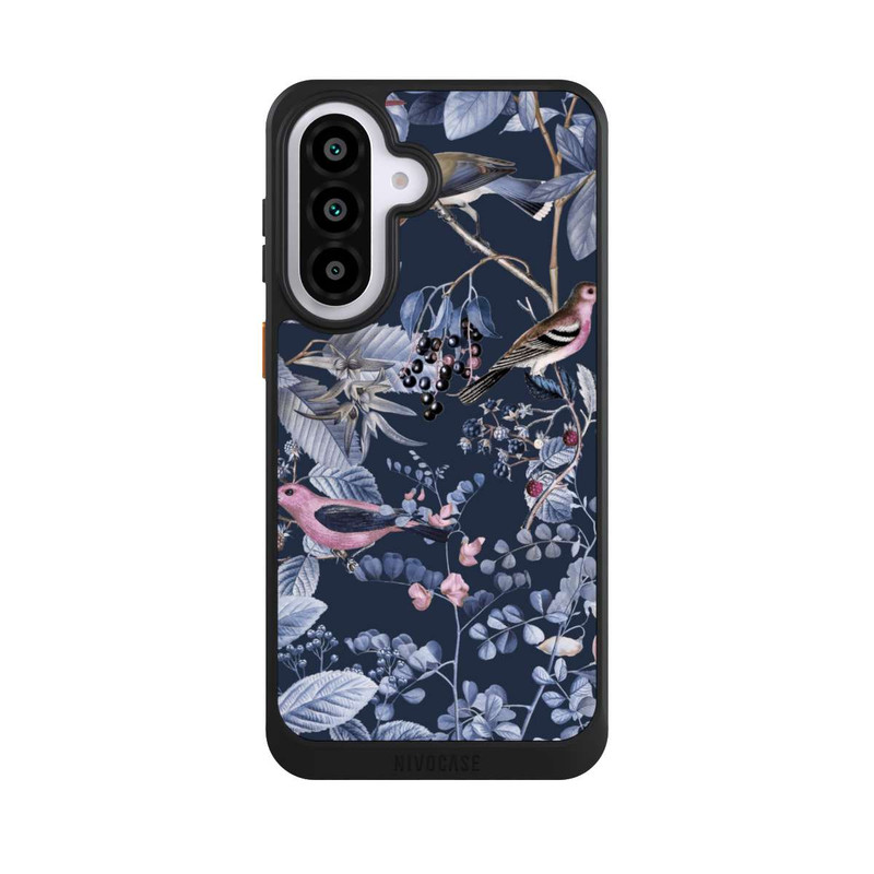 Galaxy A57 5G NIVOcore Vögel und Beeren blau