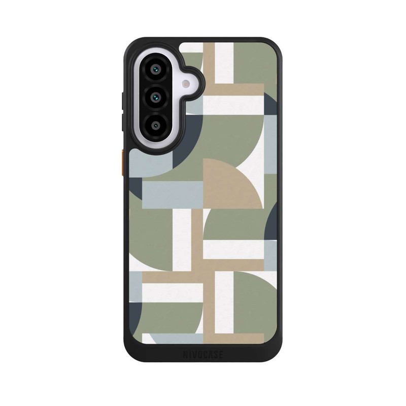Galaxy A57 5G NIVOcore Futuristische Bauhaus Polygone Beige