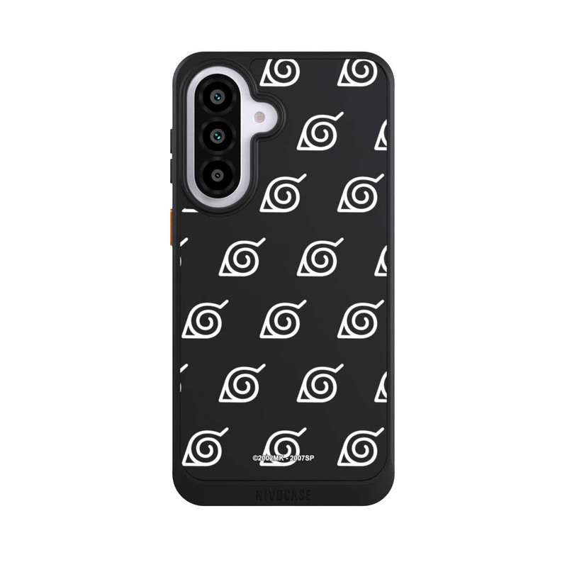 Galaxy A57 5G NIVOcore white Konoha-Pattern Transparent