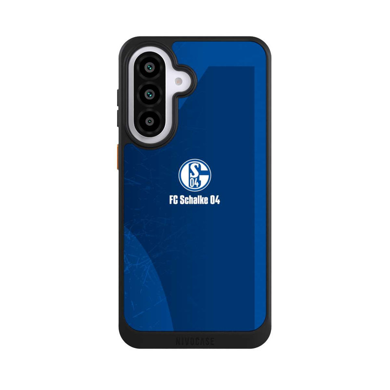 Galaxy A57 5G NIVOcore Schalke 04 Blauer Hintergrund Mit Logo