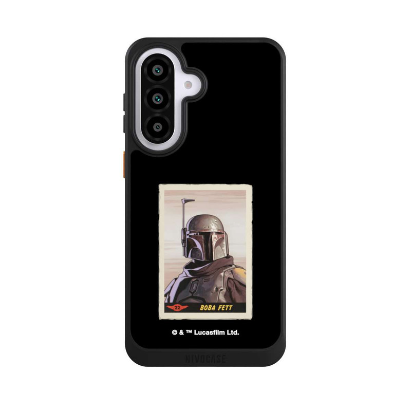 Galaxy A57 5G NIVOcore Boba Fett Badges Black Background