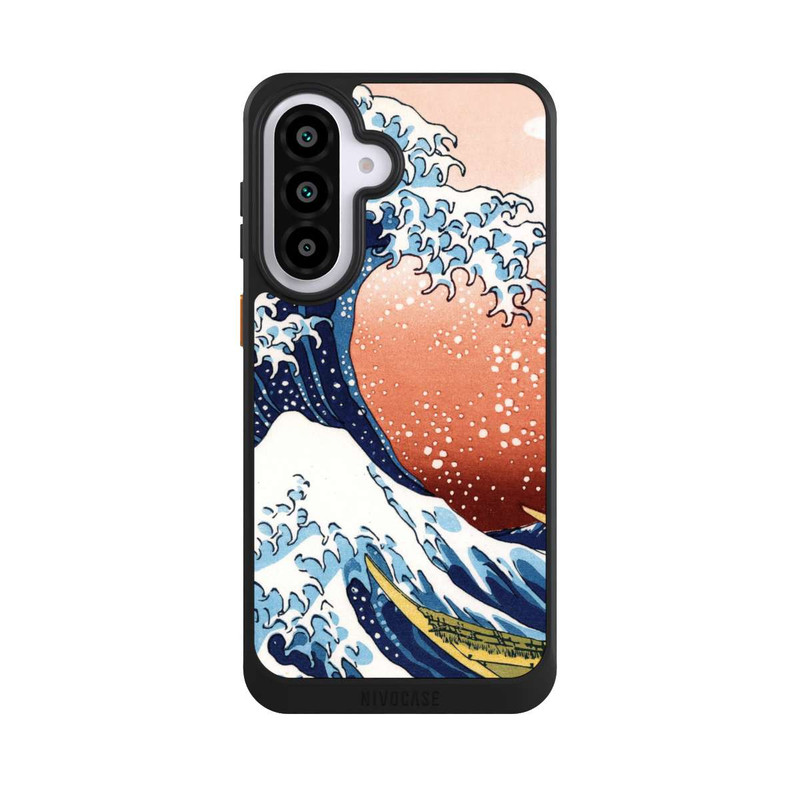 Galaxy A57 5G NIVOcore La Grande Vague de Kanagawa Rouge