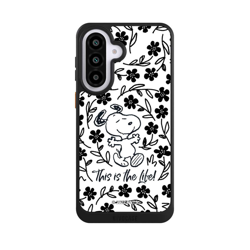 Galaxy A57 5G NIVOcore Snoopy schwarz und weiß This Is The Life