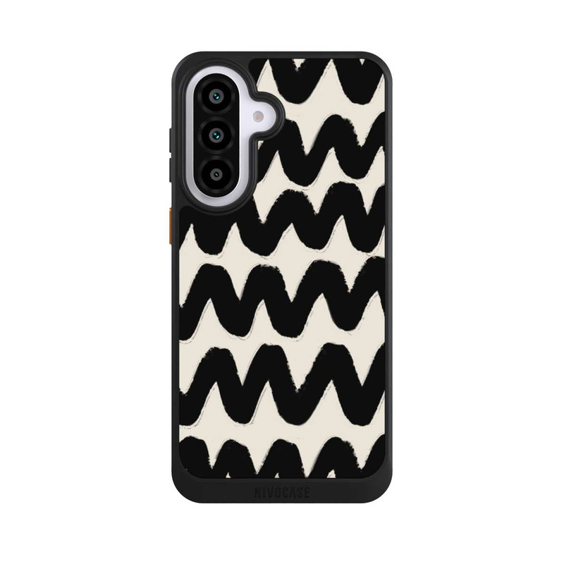 Galaxy A57 5G NIVOcore Vagues Noires Pattern