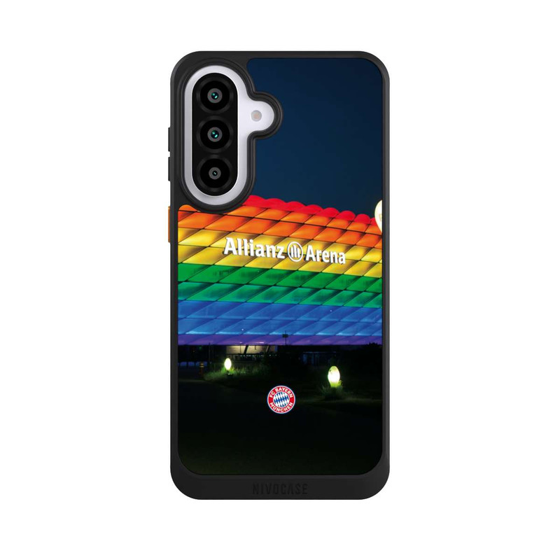 Galaxy A57 5G NIVOcore Allianz Arena Arc-en-ciel