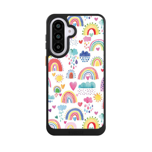 Samsung Galaxy A57 5G NIVOcore Lovely Rainbows Multi Red