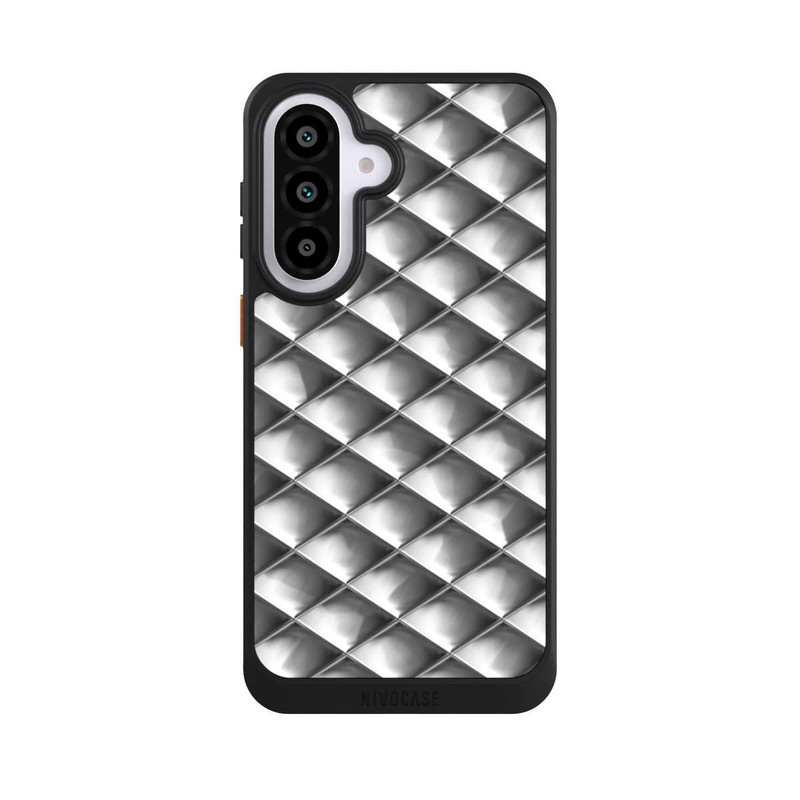 Galaxy A57 5G NIVOcore Glamour Silver Squares