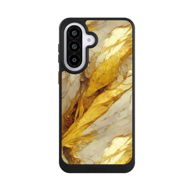 Galaxy A57 5G NIVOcore Weiße Marmor-Golddruckschichten