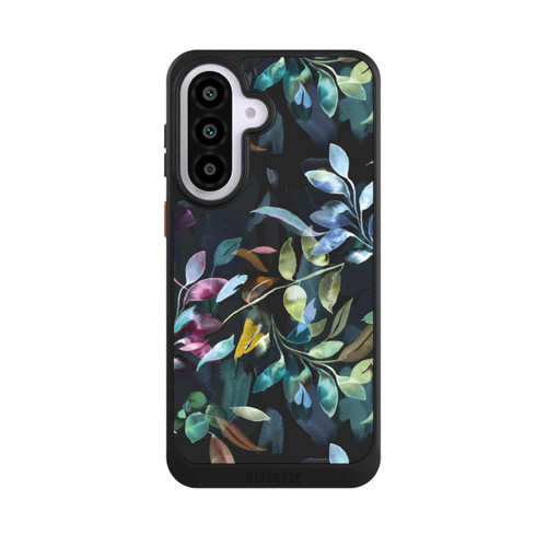 Samsung Galaxy A57 5G NIVOcore Mystische Aquarellblätter schwarz