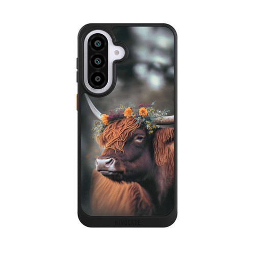 Samsung Galaxy A57 5G NIVOcore Hochland Rind mit Blumen mit KI