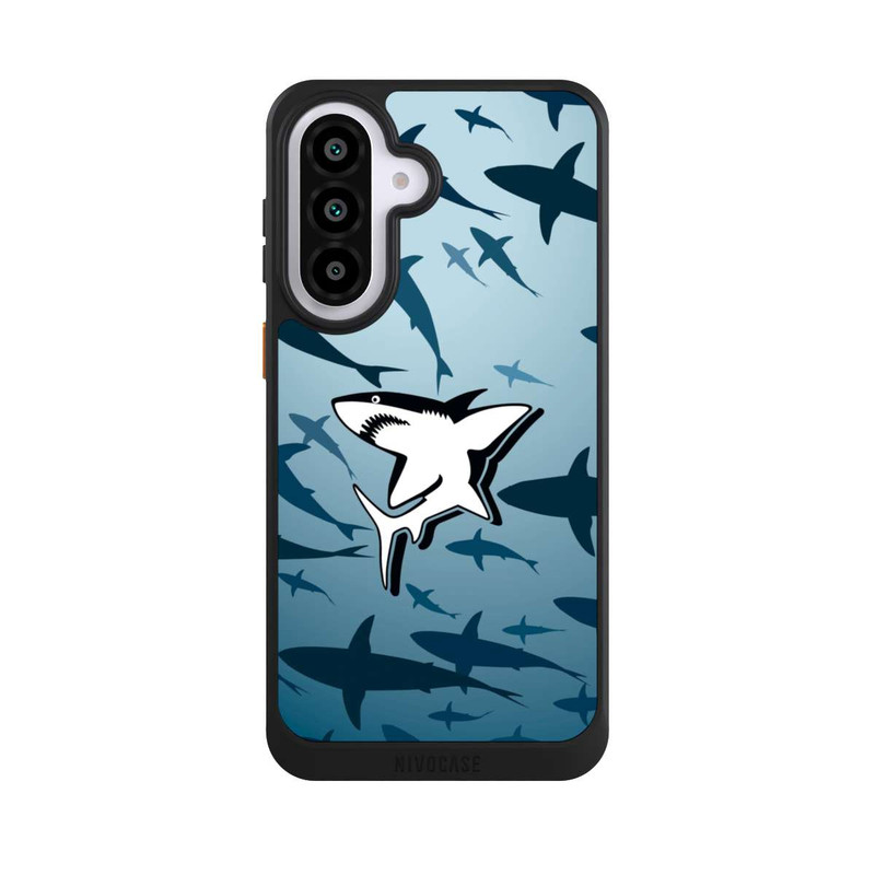 Galaxy A57 5G NIVOcore Haie Muster Blau