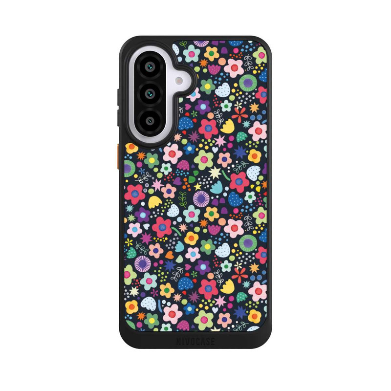 Galaxy A57 5G NIVOcore Psychedelic Flowers Multi Black
