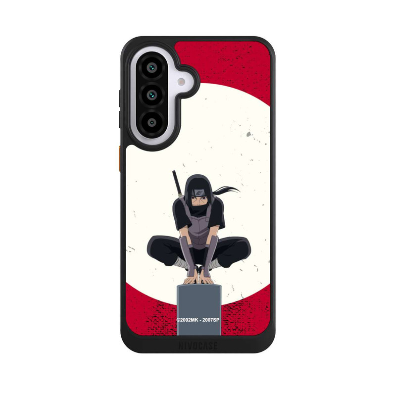 Galaxy A57 5G NIVOcore Itachi Uchiha Symbol Roter Hintergrund