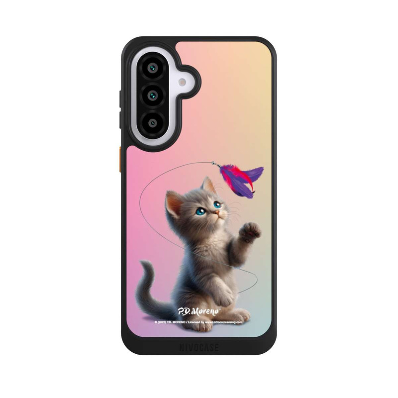 Galaxy A57 5G NIVOcore Playing Cat with Feather