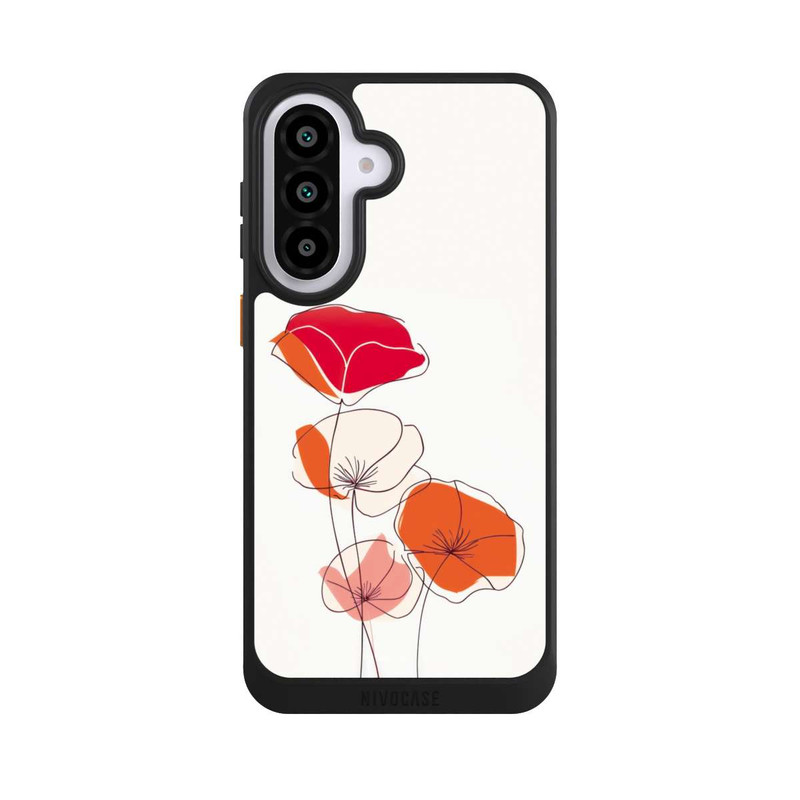 Galaxy A57 5G NIVOcore Mohn Line Art
