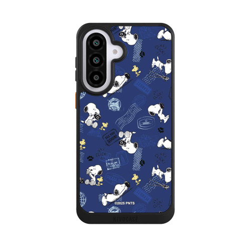 Samsung Galaxy A57 5G NIVOcore Peanuts Travel Stamps Pattern Blue