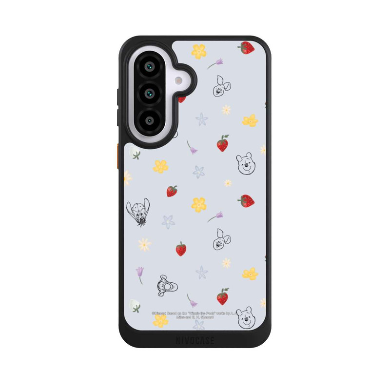 Galaxy A57 5G NIVOcore Winnie the Pooh and Friends Strawberry Pattern Blue