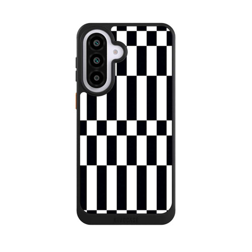 Samsung Galaxy A57 5G NIVOcore Checked Abstract Bold Black and White Color Block
