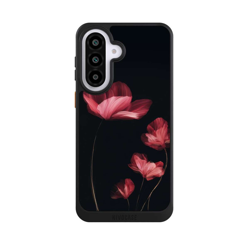 Galaxy A57 5G NIVOcore Burgunder Blüten schwarz