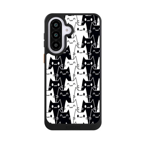 Samsung Galaxy A57 5G NIVOcore Katzentapete Schwarz Weiß