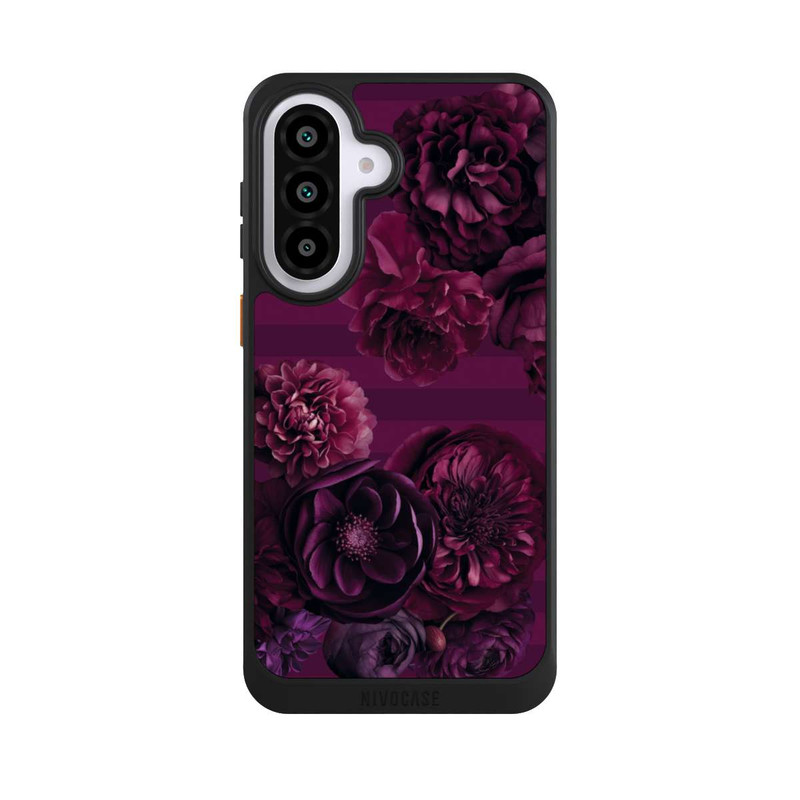 Galaxy A57 5G NIVOcore Majestic Baroque Blossom Dream Burgundy Pink with AI
