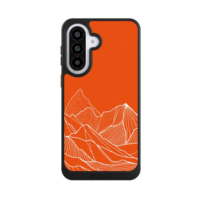 Galaxy A57 5G NIVOcore Höhenlinien Berg Orange