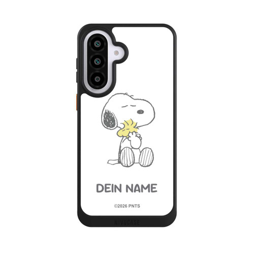 Samsung Galaxy A57 5G NIVOcore Snoopy And Woodstock Cuddling Personalisierbar