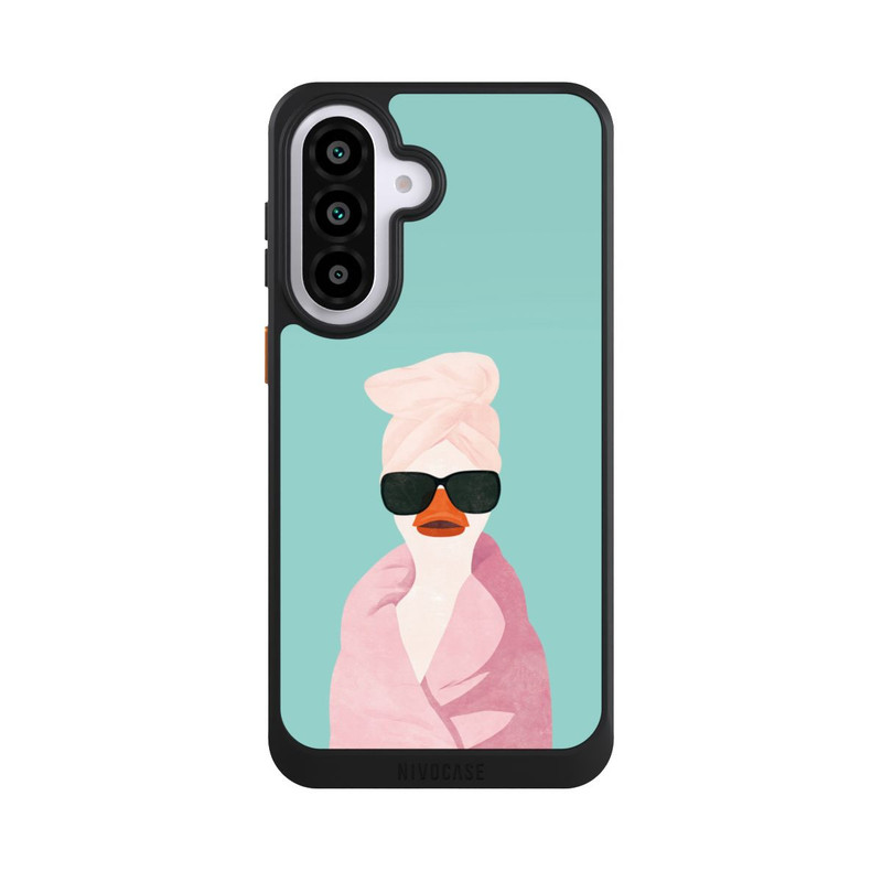 Galaxy A57 5G NIVOcore Turquoise Duck Wearing a Turban with AI