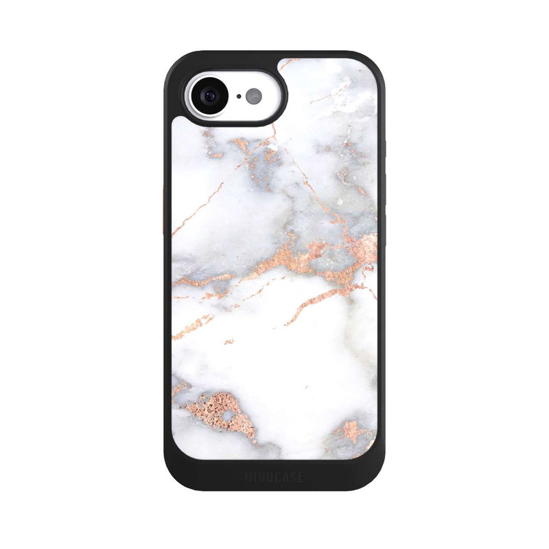 17 e NIVOcore Weißer und goldener Marmorlook