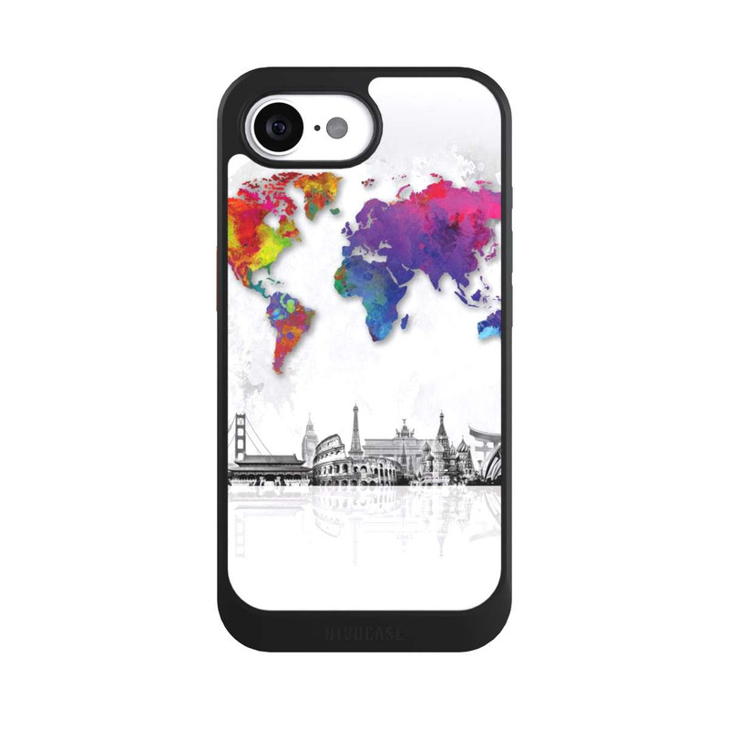 17 e NIVOcore Weltkarte mit Skyline