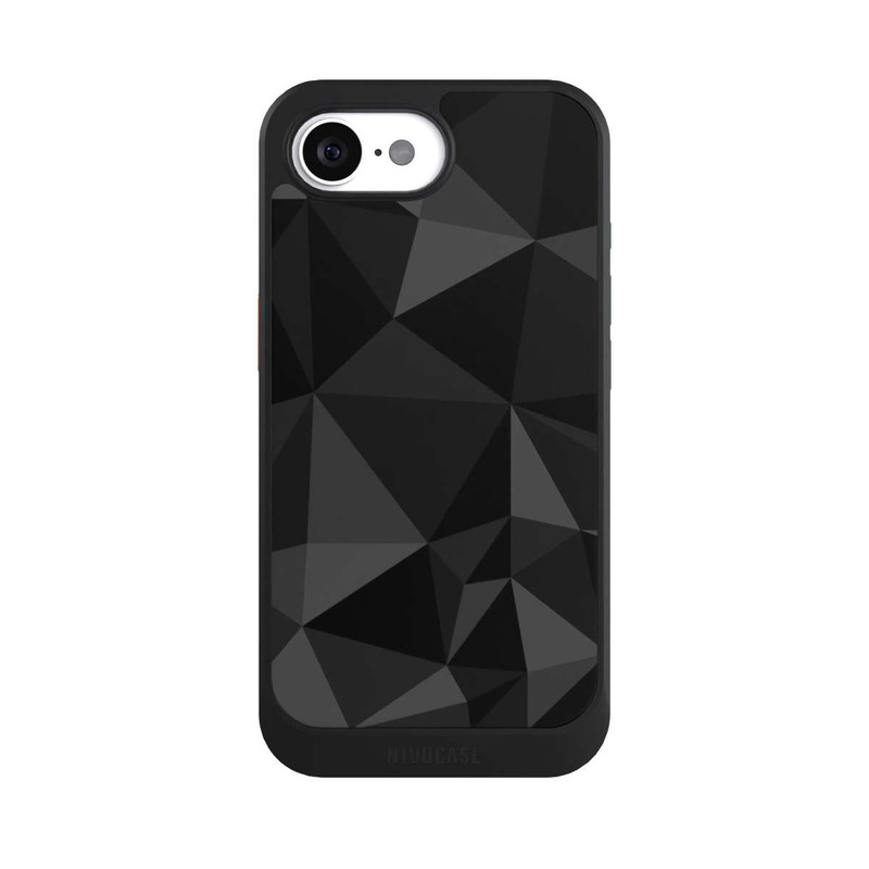 iPhone 17e NIVOcore Polygon Pattern Black