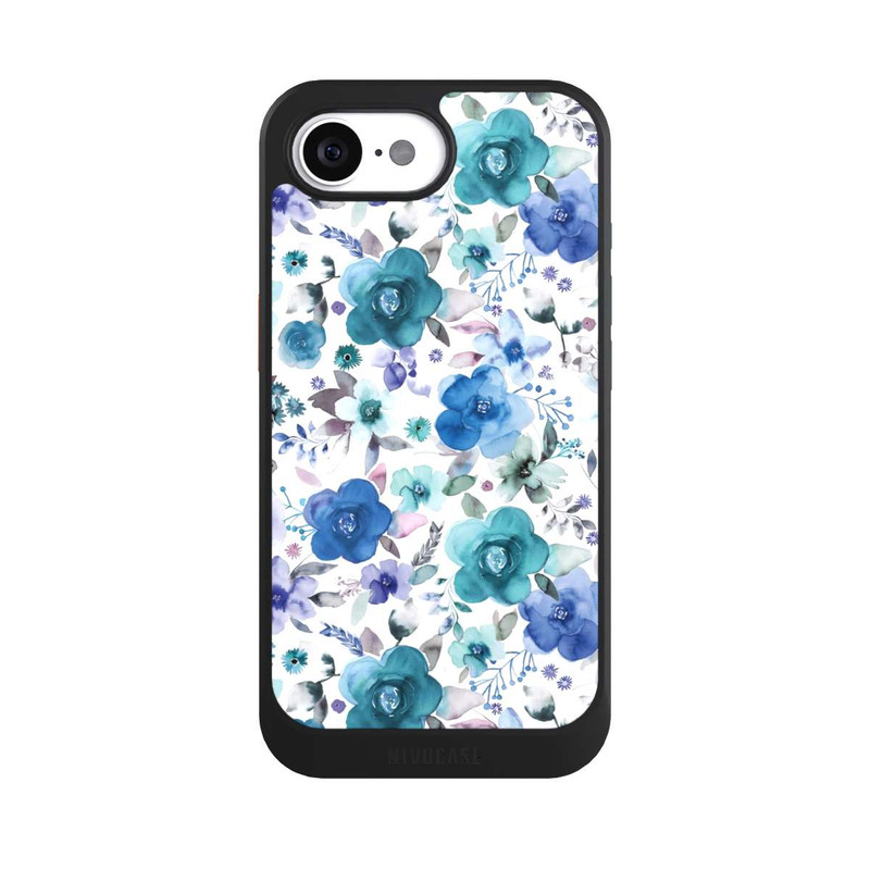 iPhone 17e NIVOcore Bouquets de fleurs d'hiver bleu