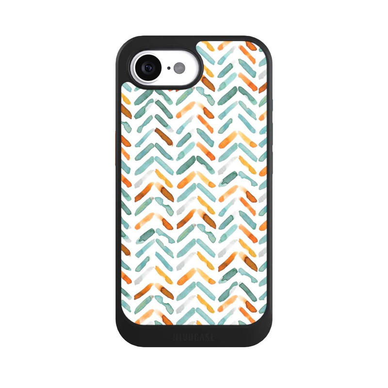 17 e NIVOcore Elegantes Herbstchevron Blau Orange