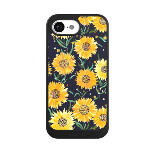 Apple iPhone 17e NIVOcore Sonnenblumen schwarz