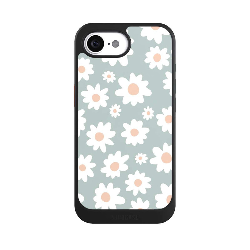 iPhone 17e NIVOcore Gänseblümchen Muster grün