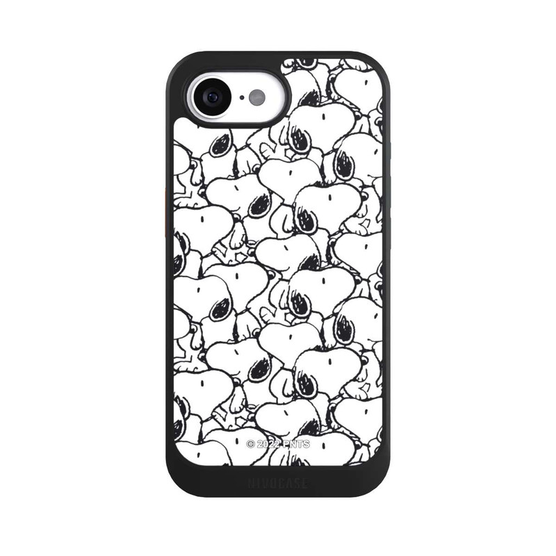 iPhone 17e NIVOcore Snoopy Muster Schwarz und Weiß