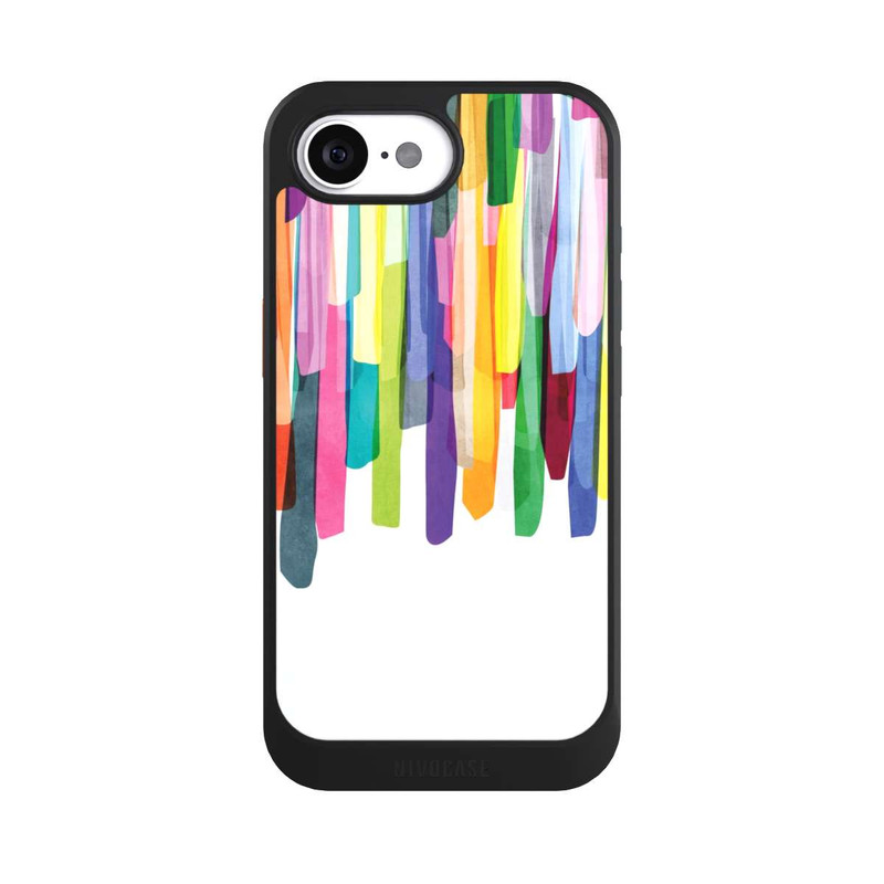 iPhone 17e NIVOcore Bunte Streifen Weißer Hintergrund