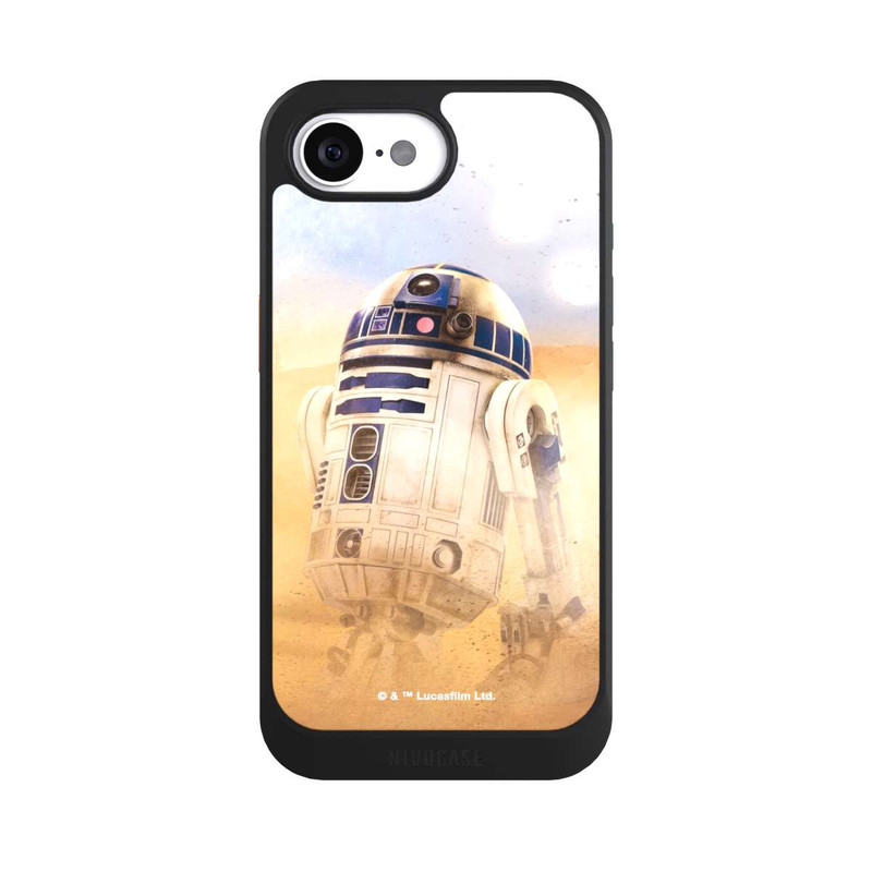 iPhone 17e NIVOcore R2D2 dans le désert
