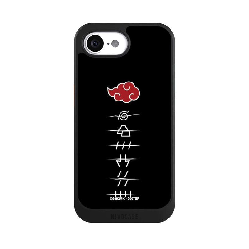 iPhone 17e NIVOcore Akatsuki Mitgliedssymbole Schwarz