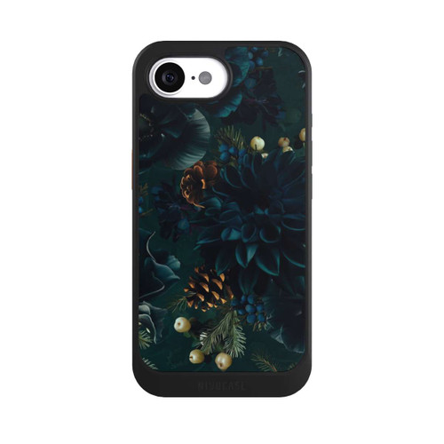 Apple iPhone 17e NIVOcore Blumenmuster Grün und Blau