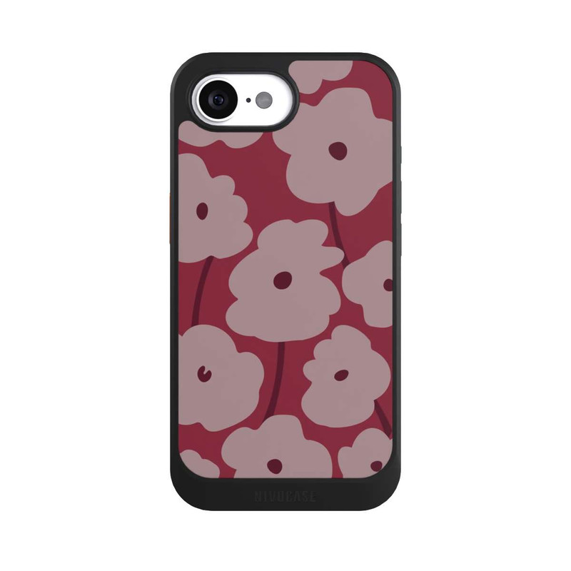 17 e NIVOcore Minimalistische Blumen Bordeaux