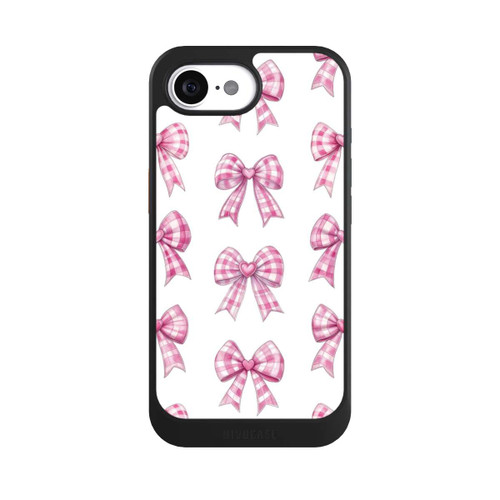 Apple iPhone 17e NIVOcore Pinke Gingham Herzen und Schleifen mit KI