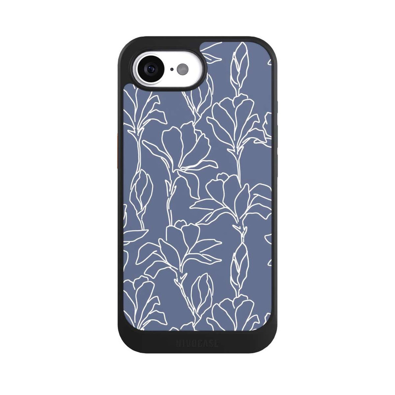 17 e NIVOcore Flower Silhouettes on Blue