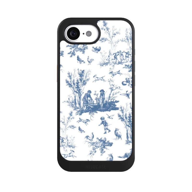 17 e NIVOcore Blaue Landschaft Vintage Keramik Pattern